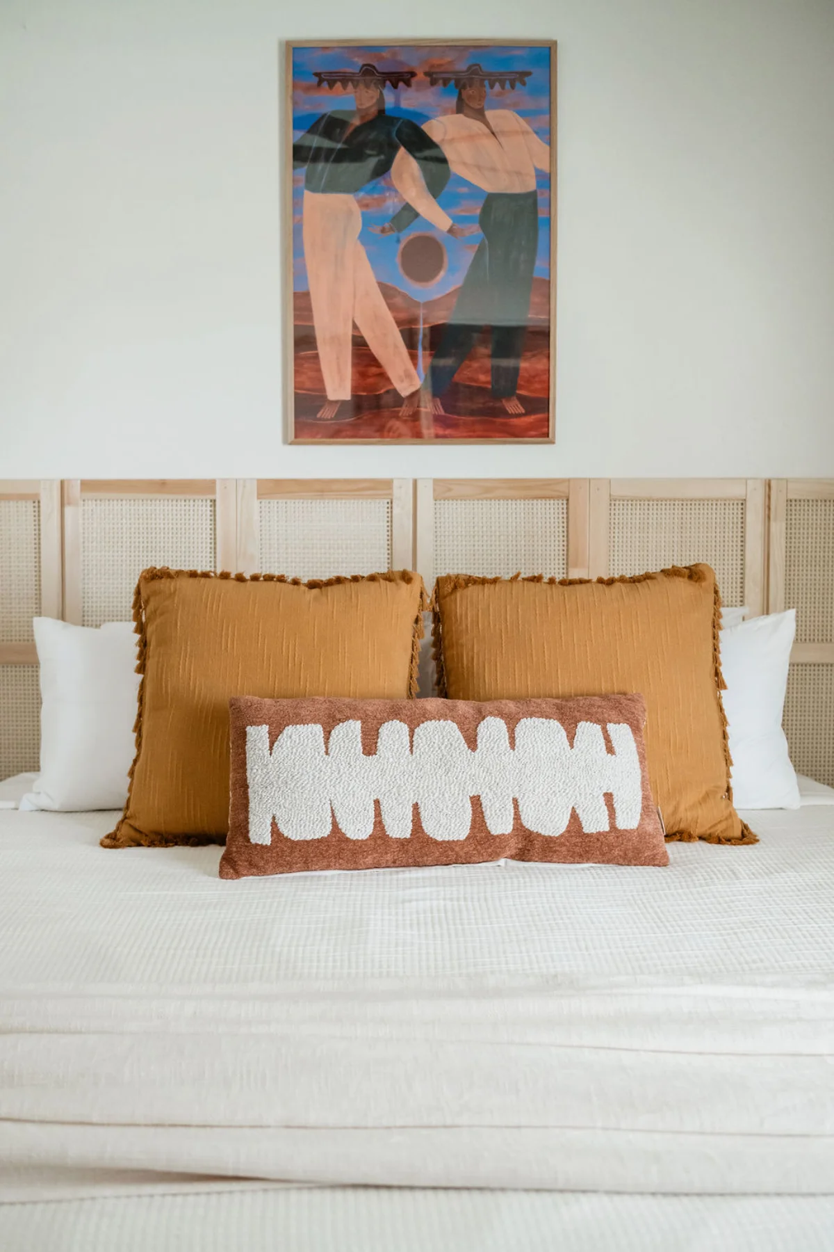 Terra Luz third bedroom natural light falling across linen bedding
